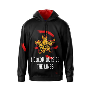 Women's Long Sleeve Hoodie Outside the lines